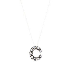 SEED & SAGE Silver/c Made In Mexico Sterling Silver Pearl Initial Necklace